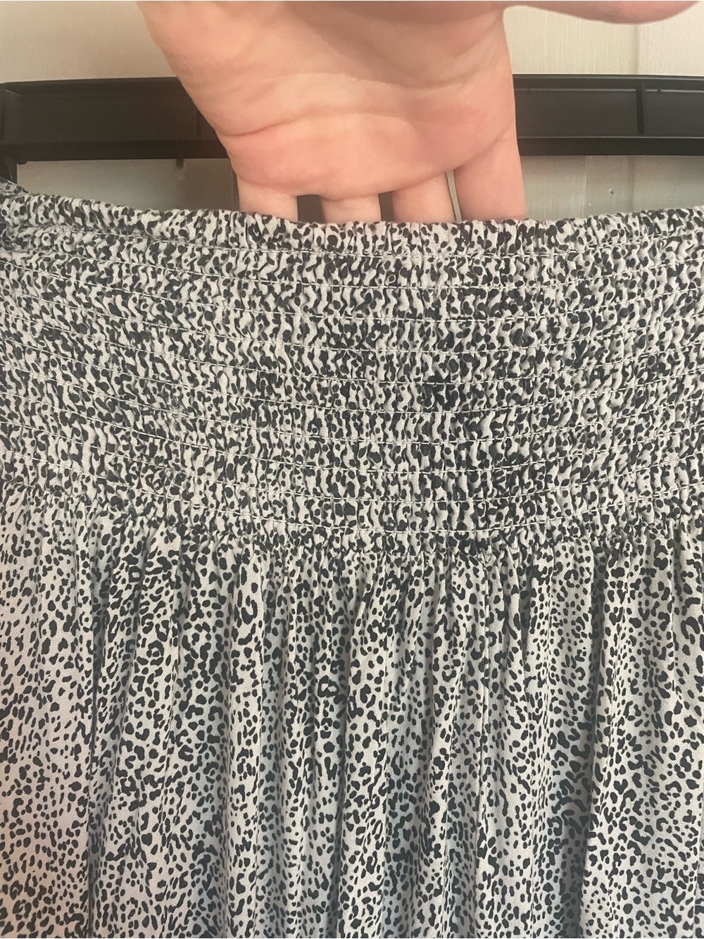 Japna A-Line Maxi Skirt Brown and Beige Leopard Print Whimsy Fairy Flowy Light - Picture 13 of 13